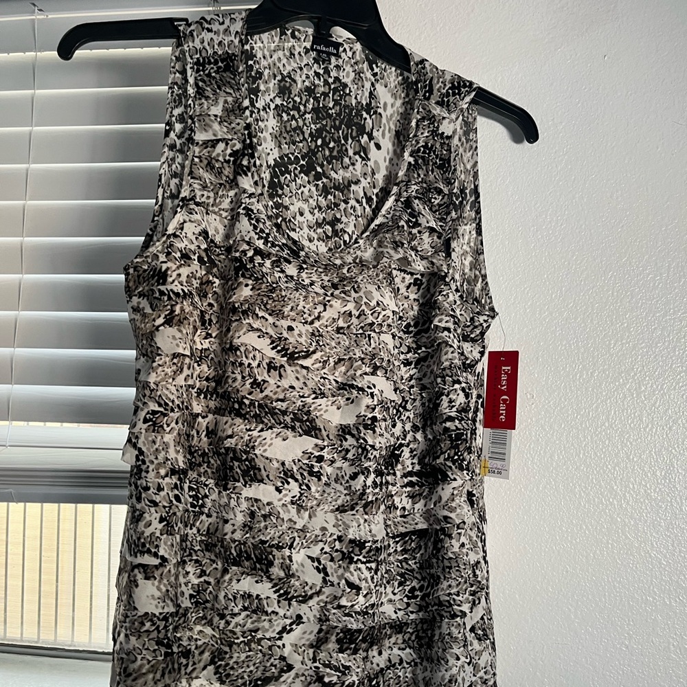 Rafaella Monochrome Patterned Top